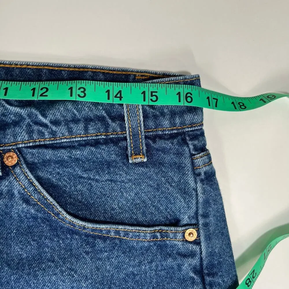 Levi’s Vintage Jeans 505 Mens 34x30 “33x29.5” Straight Leg Orange‎ Tab 90s Blue